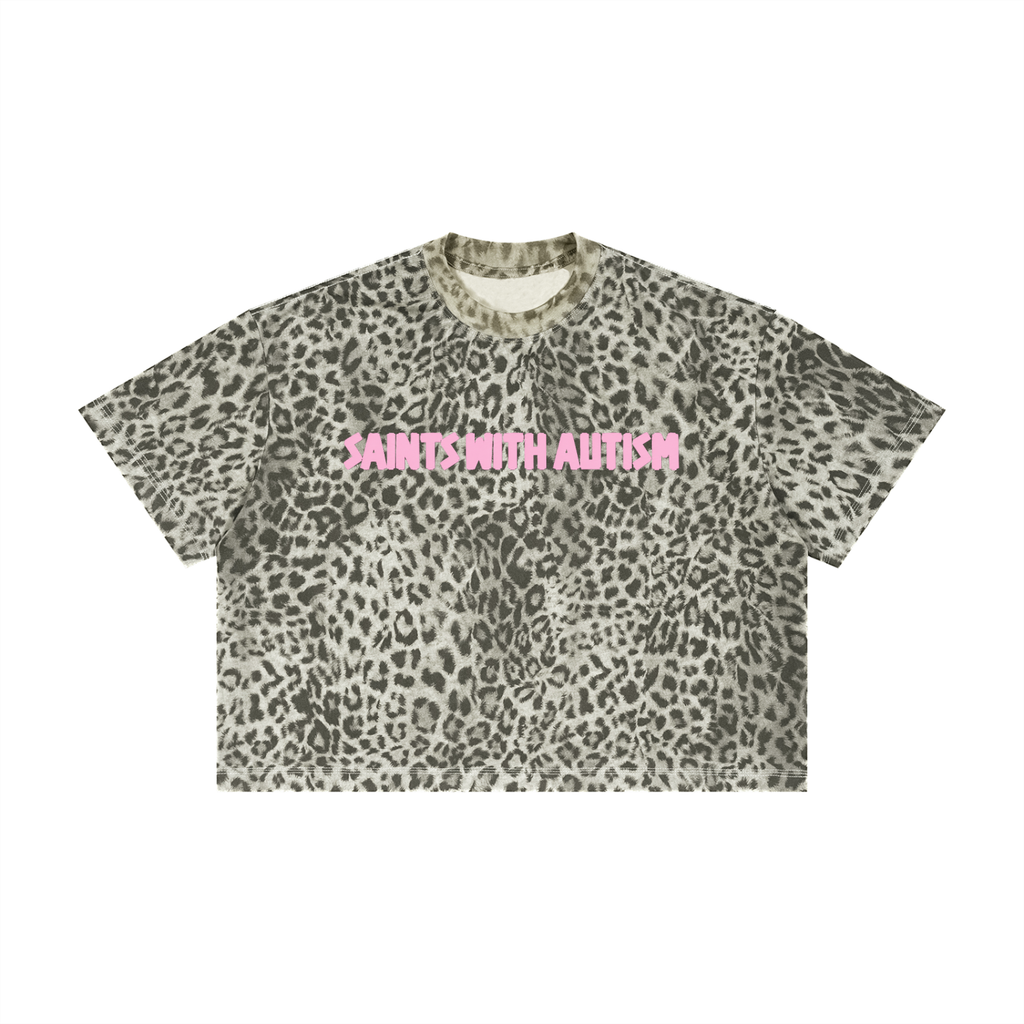 Unisex Leopard Print Boxy T-Shirt