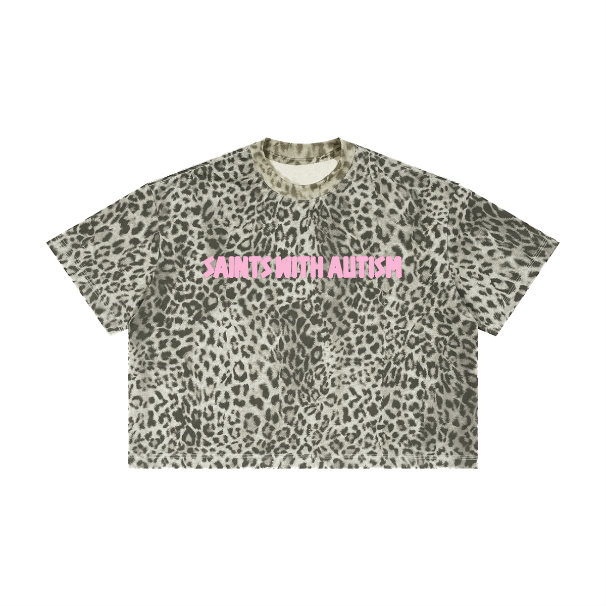 Unisex Leopard Print Boxy T-Shirt
