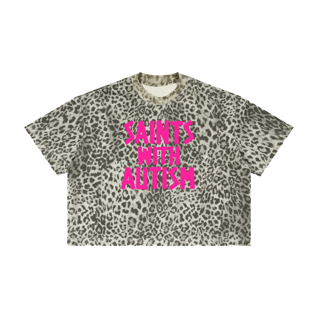 Unisex Leopard Print Boxy T-Shirt