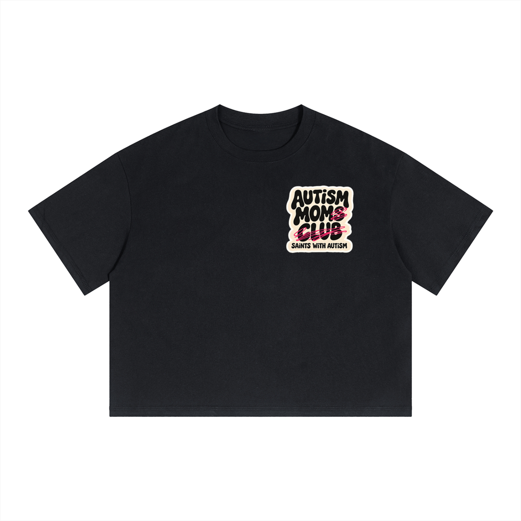 Autism Moms Club Boxy Crop T-Shirt
