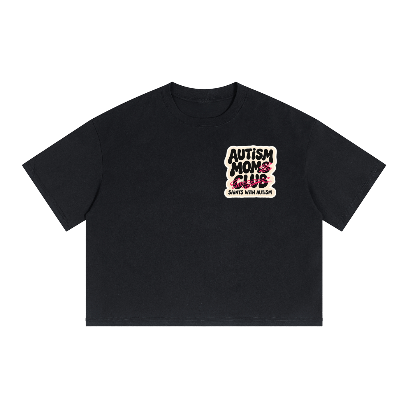 Autism Moms Club Boxy Crop T-Shirt
