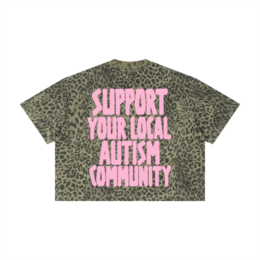 Unisex Leopard Print Boxy T-Shirt