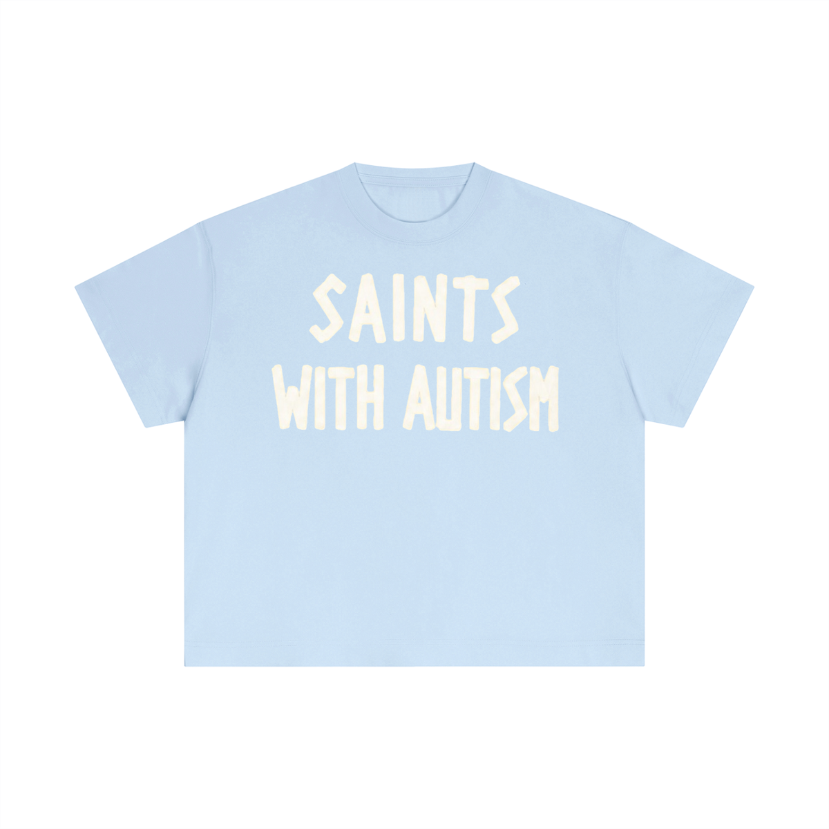 Women's "SYLAC" Essential Cotton Cropped Boxy T-Shirt