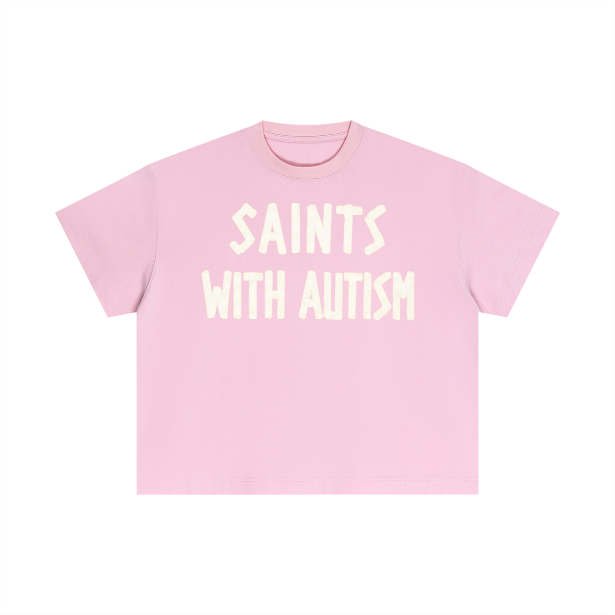 Women's "SYLAC" Essential Cotton Cropped Boxy T-Shirt