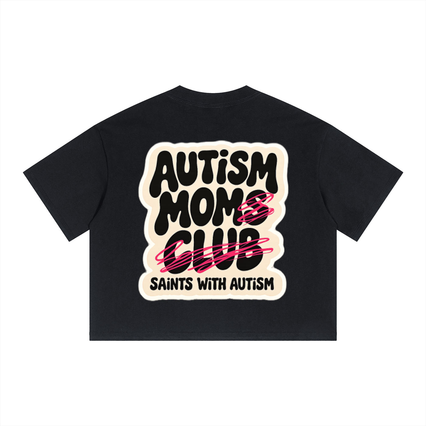 Autism Moms Club Boxy Crop T-Shirt