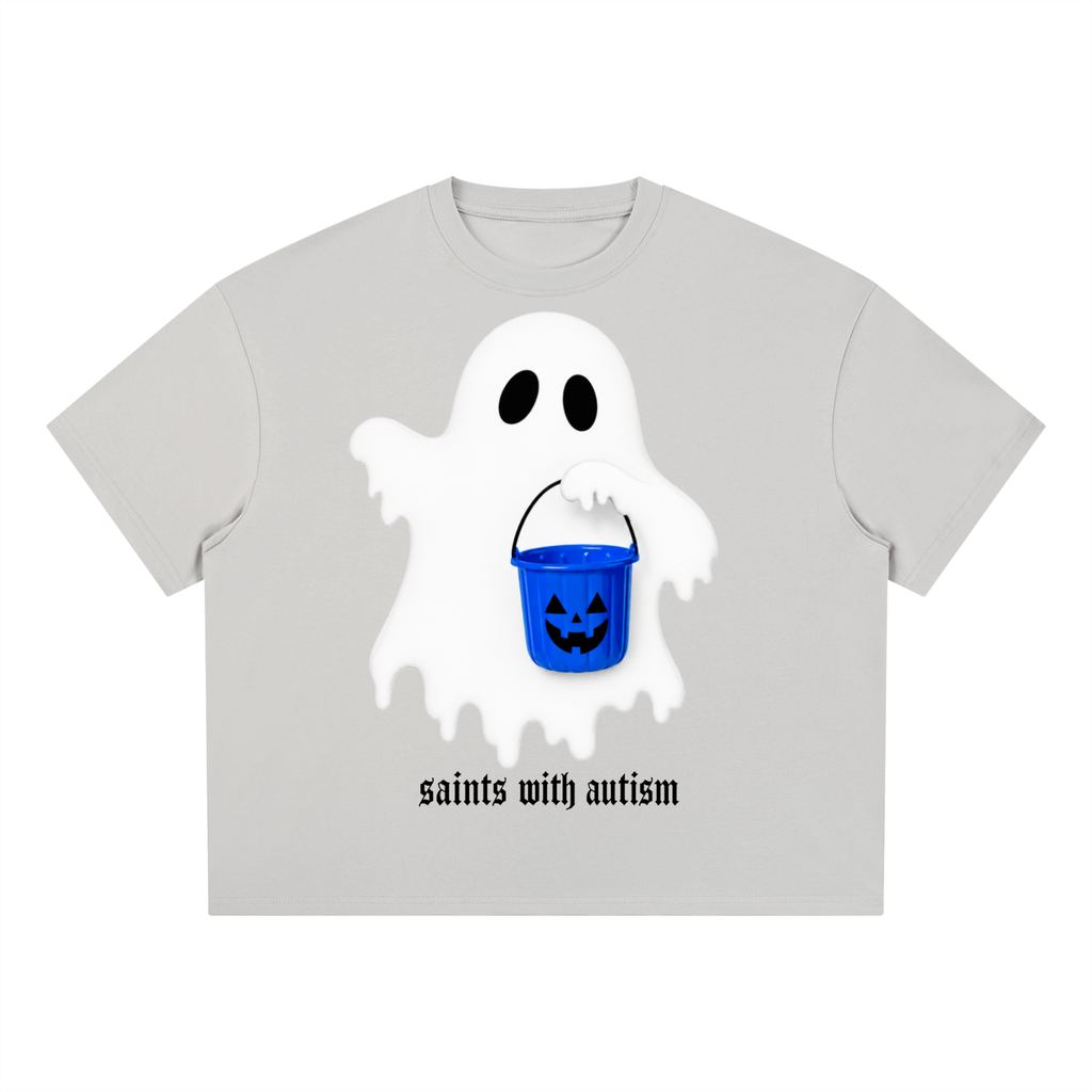 SPOOKY SAINTS Unisex Boxy Coolmax T-Shirt