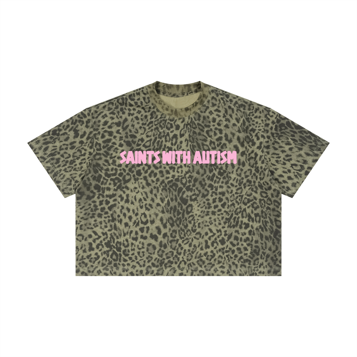 Unisex Leopard Print Boxy T-Shirt