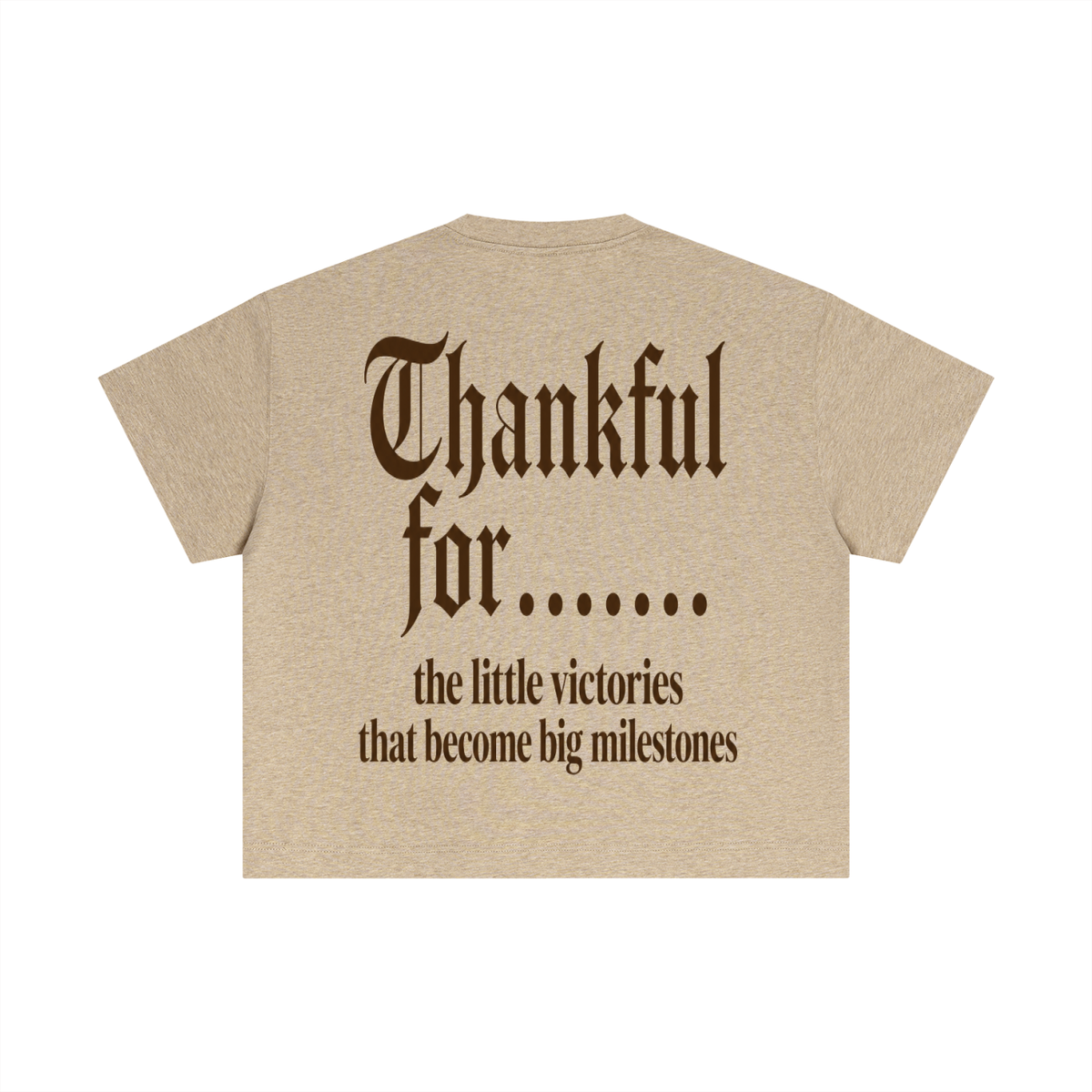 THANKFUL FOR...Essential Cotton Boxy T-Shirt
