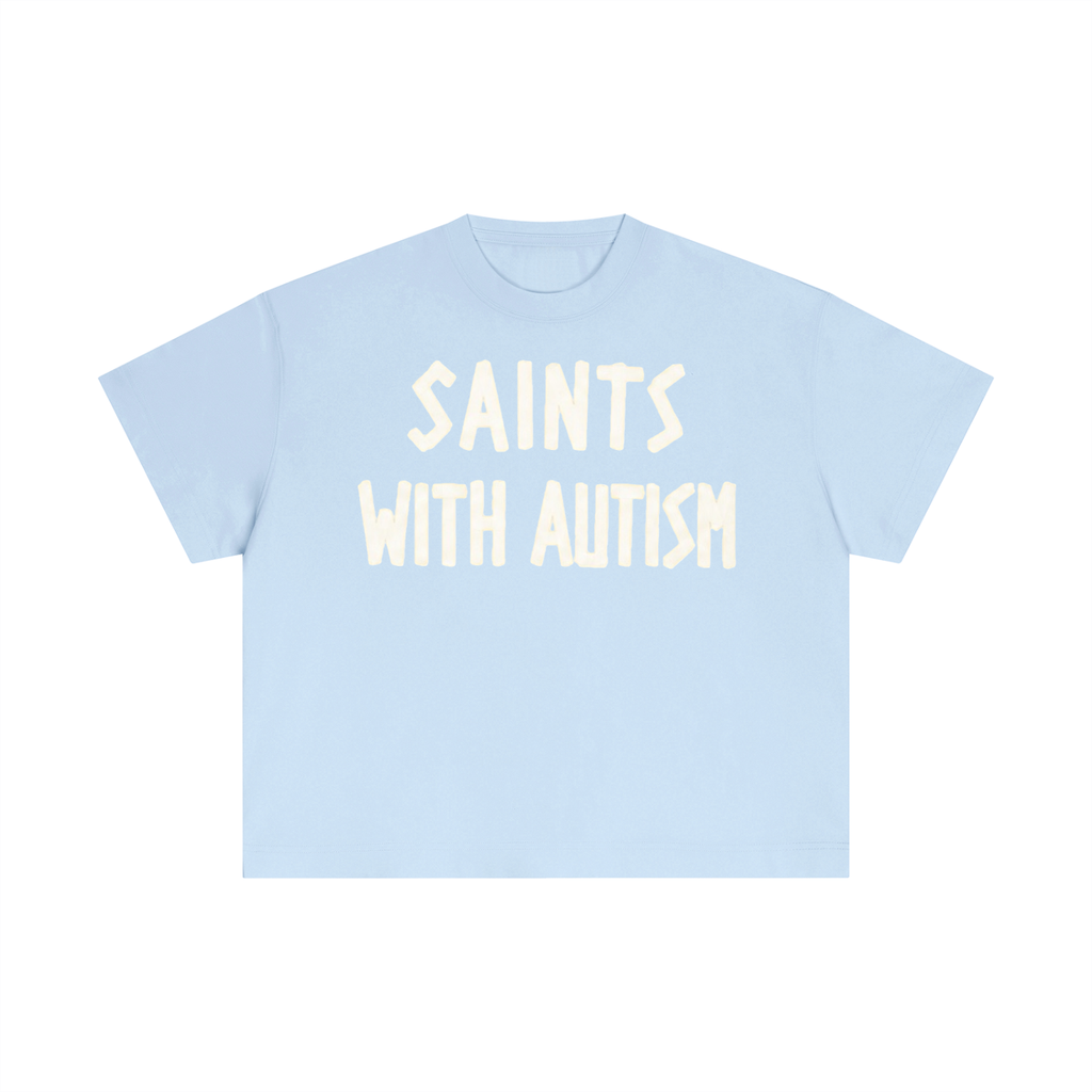 Women's "SYLAC" Essential Cotton Cropped Boxy T-Shirt