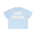 Women's "SYLAC" Essential Cotton Cropped Boxy T-Shirt