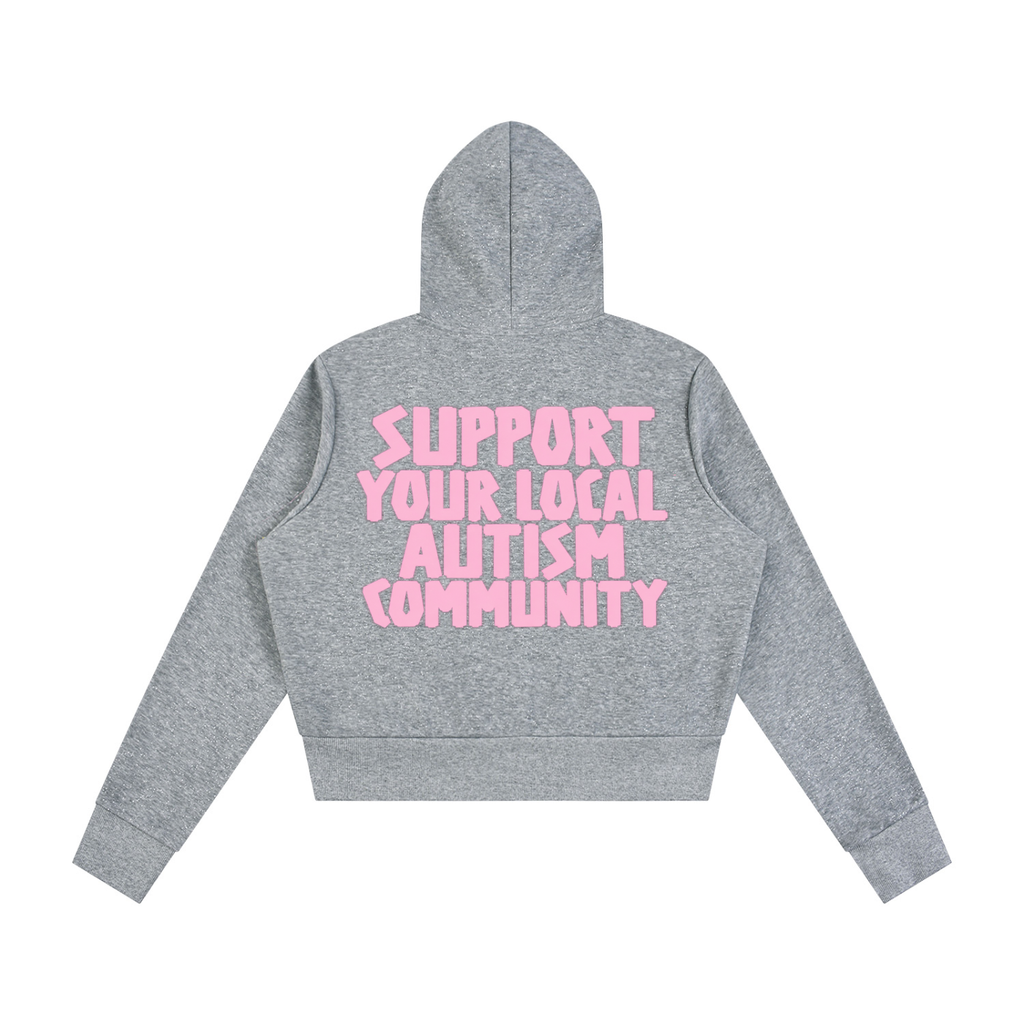 Women's Sparkles Fleece Full Zip Hoodie