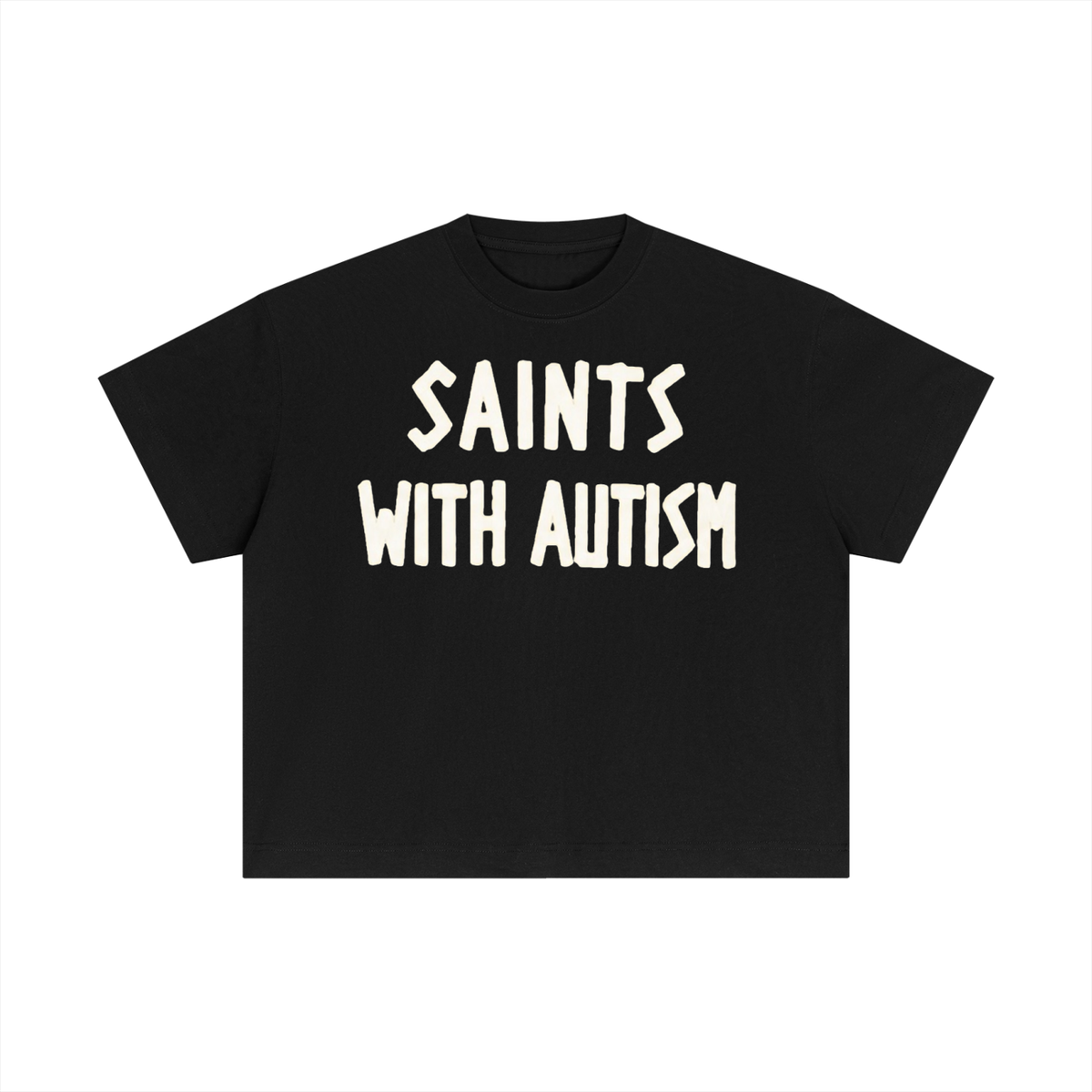 Women's "SYLAC" Essential Cotton Cropped Boxy T-Shirt