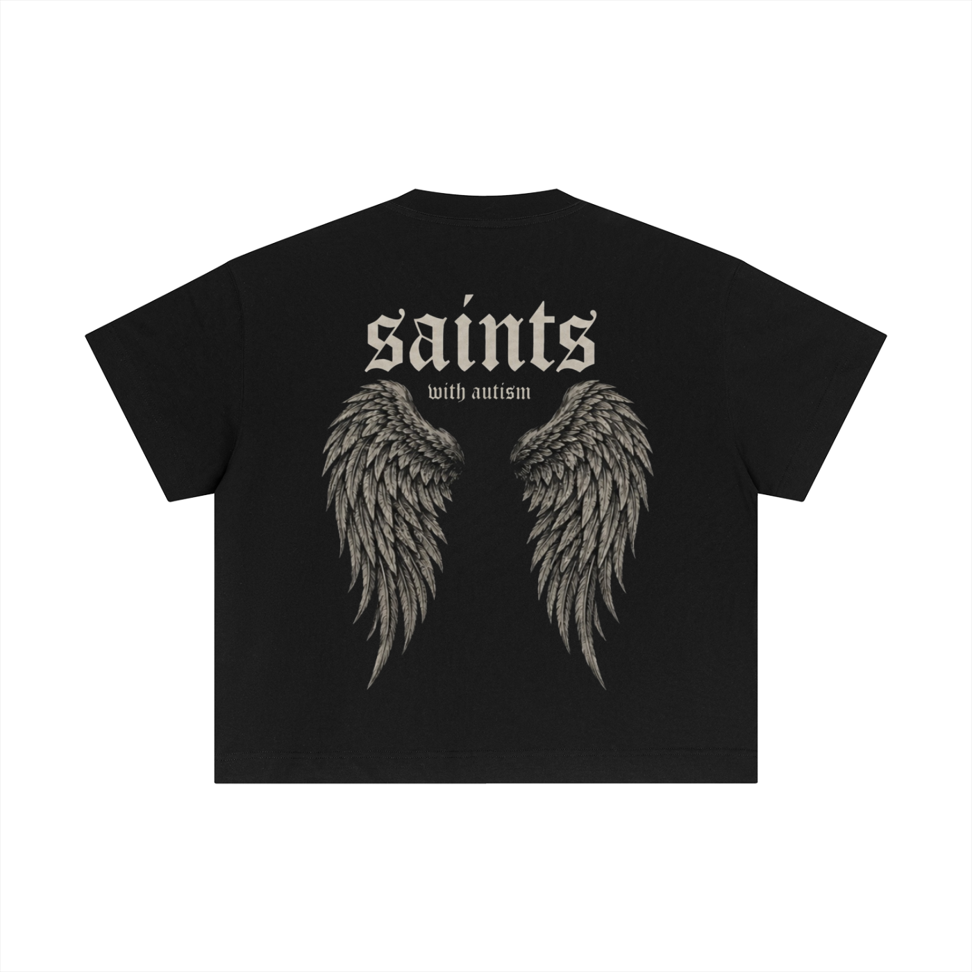 Women's "wings" Essential Cotton cropped Boxy T-Shirt