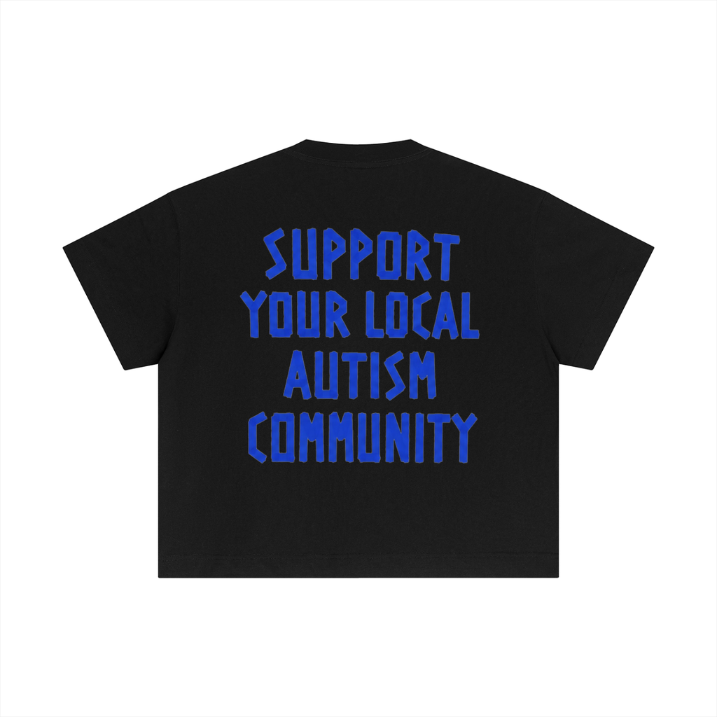 Women's "SYLAC" Essential Cotton Cropped Boxy T-Shirt