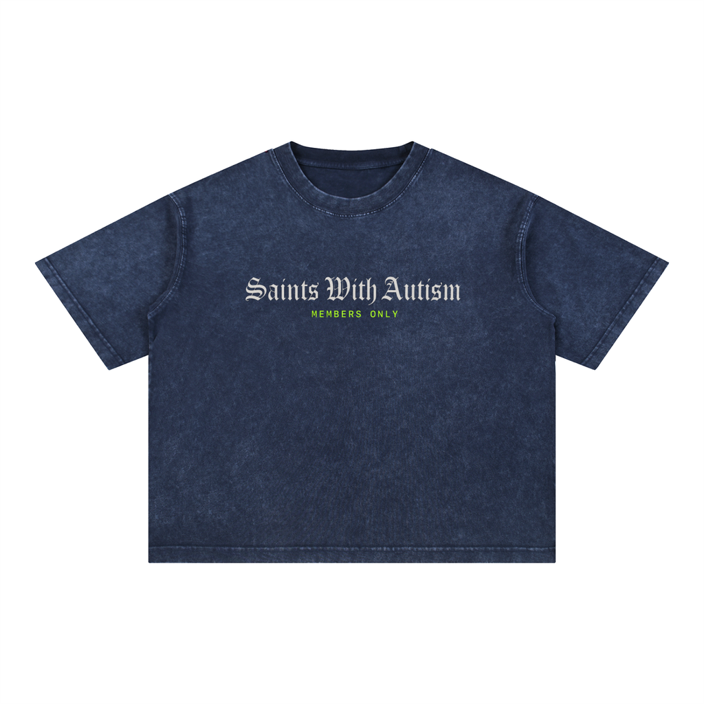 MEMBERS ONLY mineral Wash Boxy T-Shirt