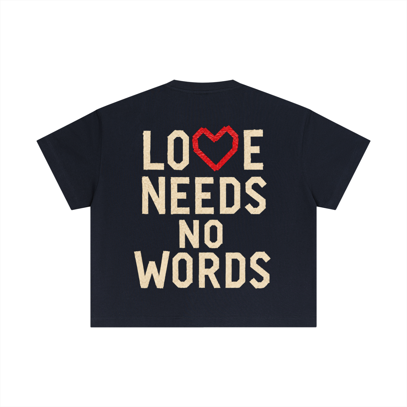 Love Needs No Words Crop T-Shirt