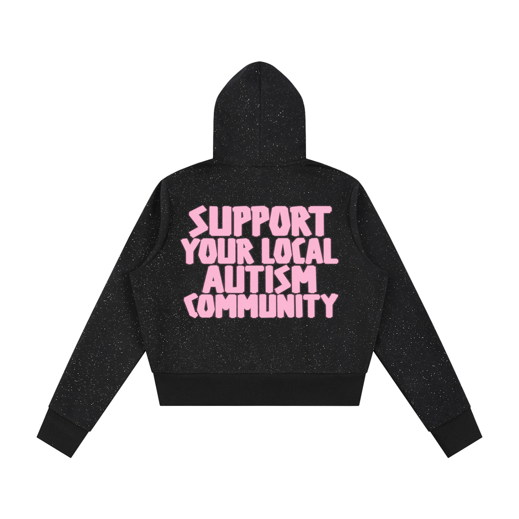 Women's Sparkles Fleece Full Zip Hoodie